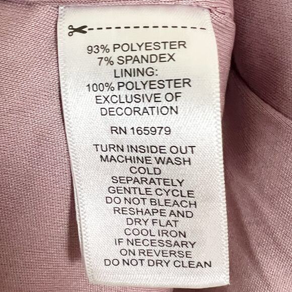 Cable & Gauge Blush Pink Sequin Mock Neck Sleeveless Top Size Medium - Picture 8 of 8